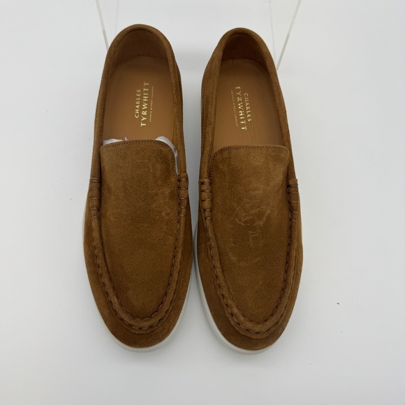 NEW Charles Tyrwhitt Light Brown Suede Slip On Loafer US 9